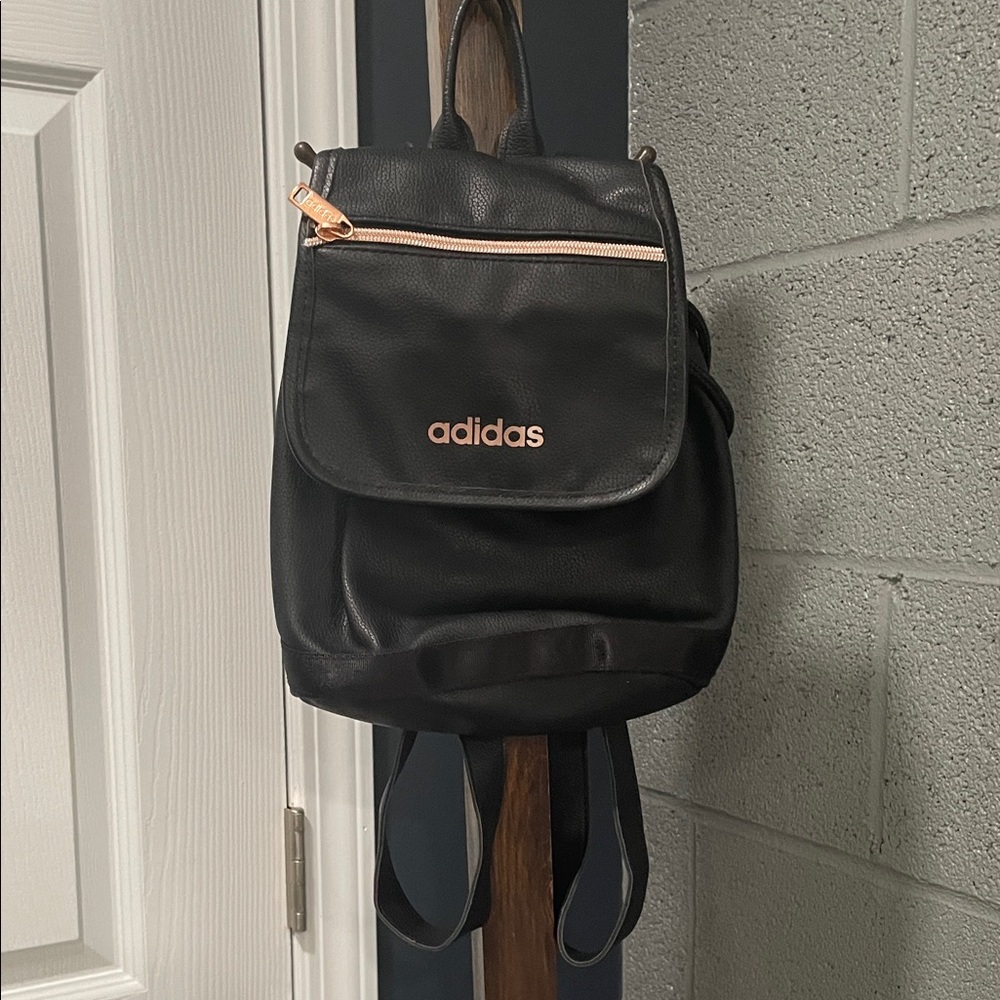 Adidas Black Backpack with Copper Details